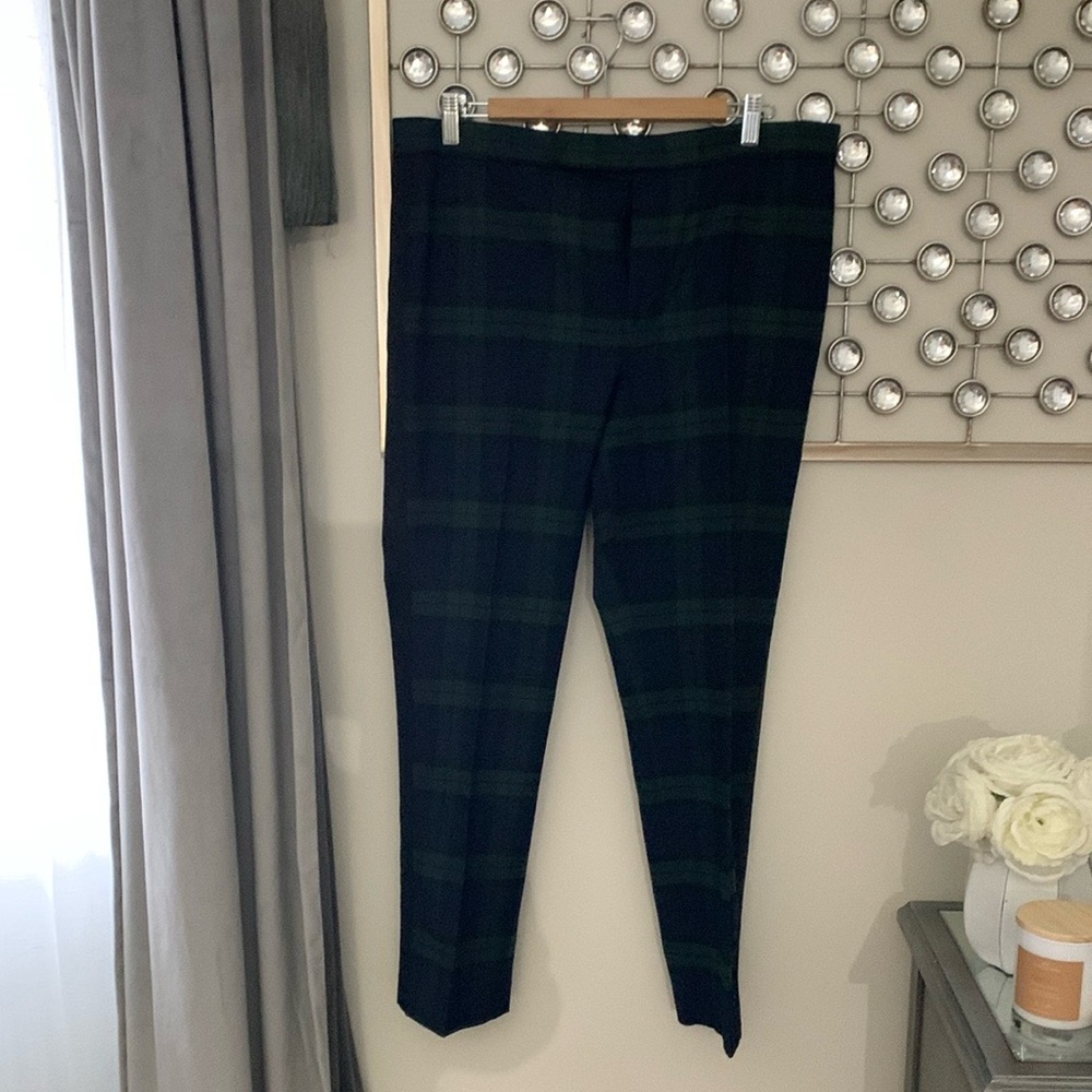 Women’s Black and Green Plaid Pants